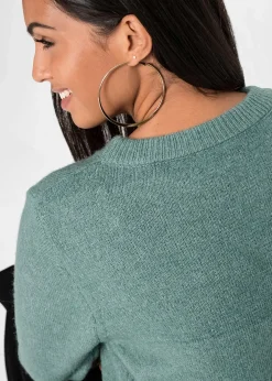 bonprix Pull à manches ballon|Femme Maille|Pulls & Gilets