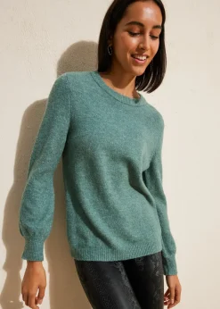 bonprix Pull à manches ballon|Femme Maille|Pulls & Gilets