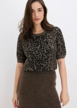 bonprix Pull à manches ballon|Femme Maille|Pulls & Gilets