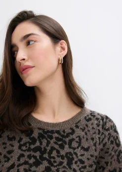 bonprix Pull à manches ballon|Femme Maille|Pulls & Gilets