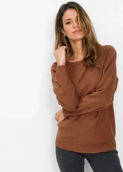 bonprix Pull à manches chauve-souris|Femme Maille|Pulls & Gilets