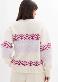 bonprix Pull à motif norvégien|Femme Maille|Pulls & Gilets