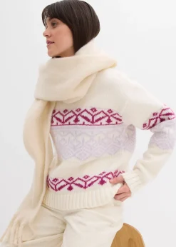 bonprix Pull à motif norvégien|Femme Maille|Pulls & Gilets