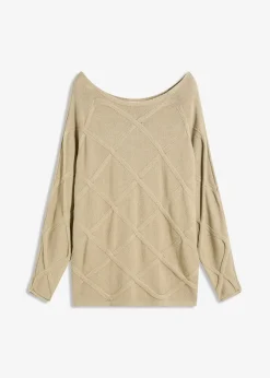 bonprix Pull à motif torsadé horizontal|Femme Maille|Pulls & Gilets