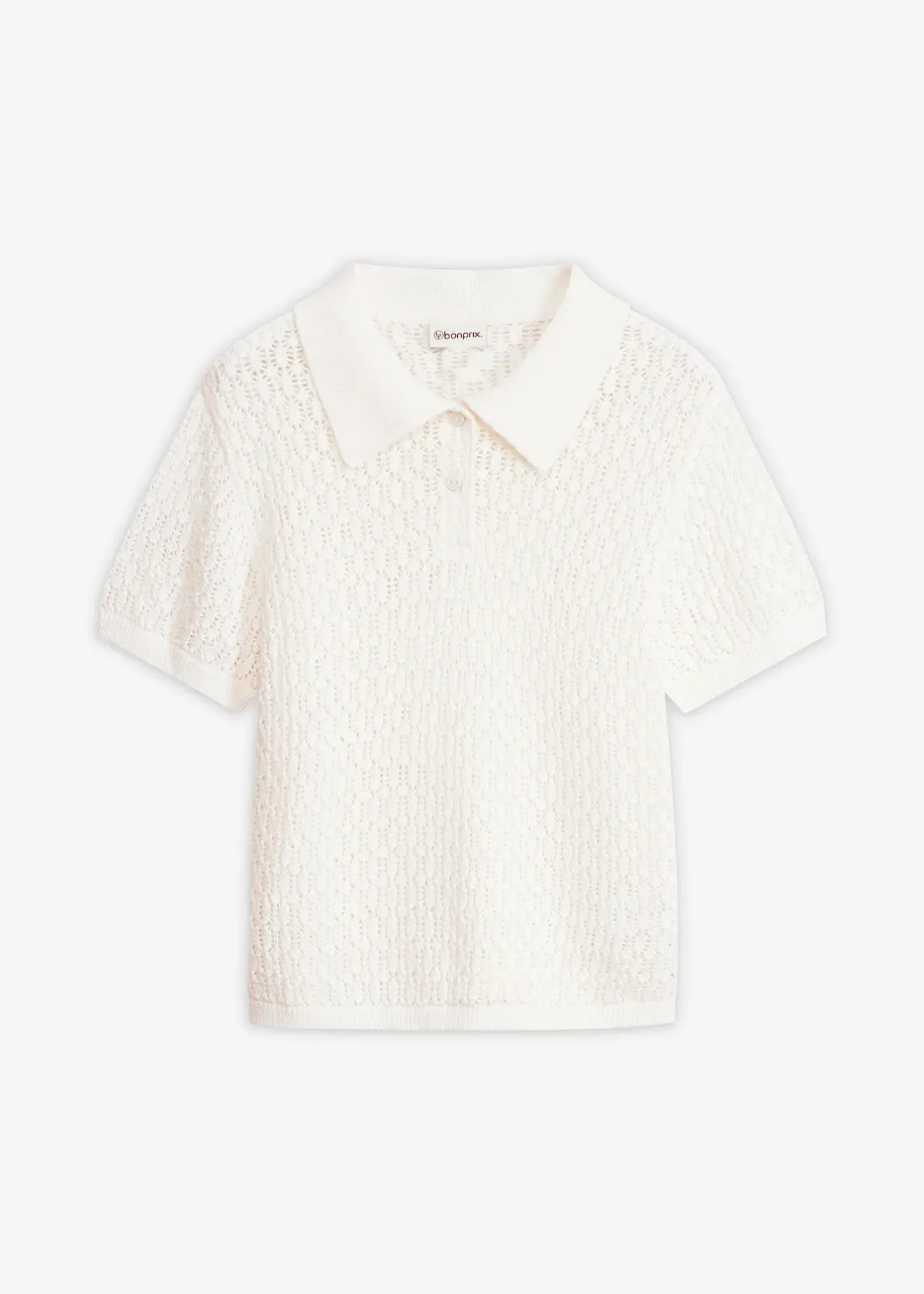 bonprix Pull ajouré 100% coton|Femme Maille|T-Shirts & Tops