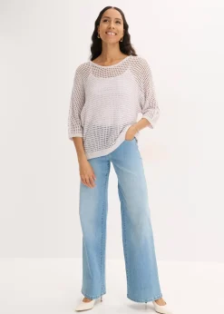 bonprix Pull ajouré brillant|Femme Maille|Pulls & Gilets