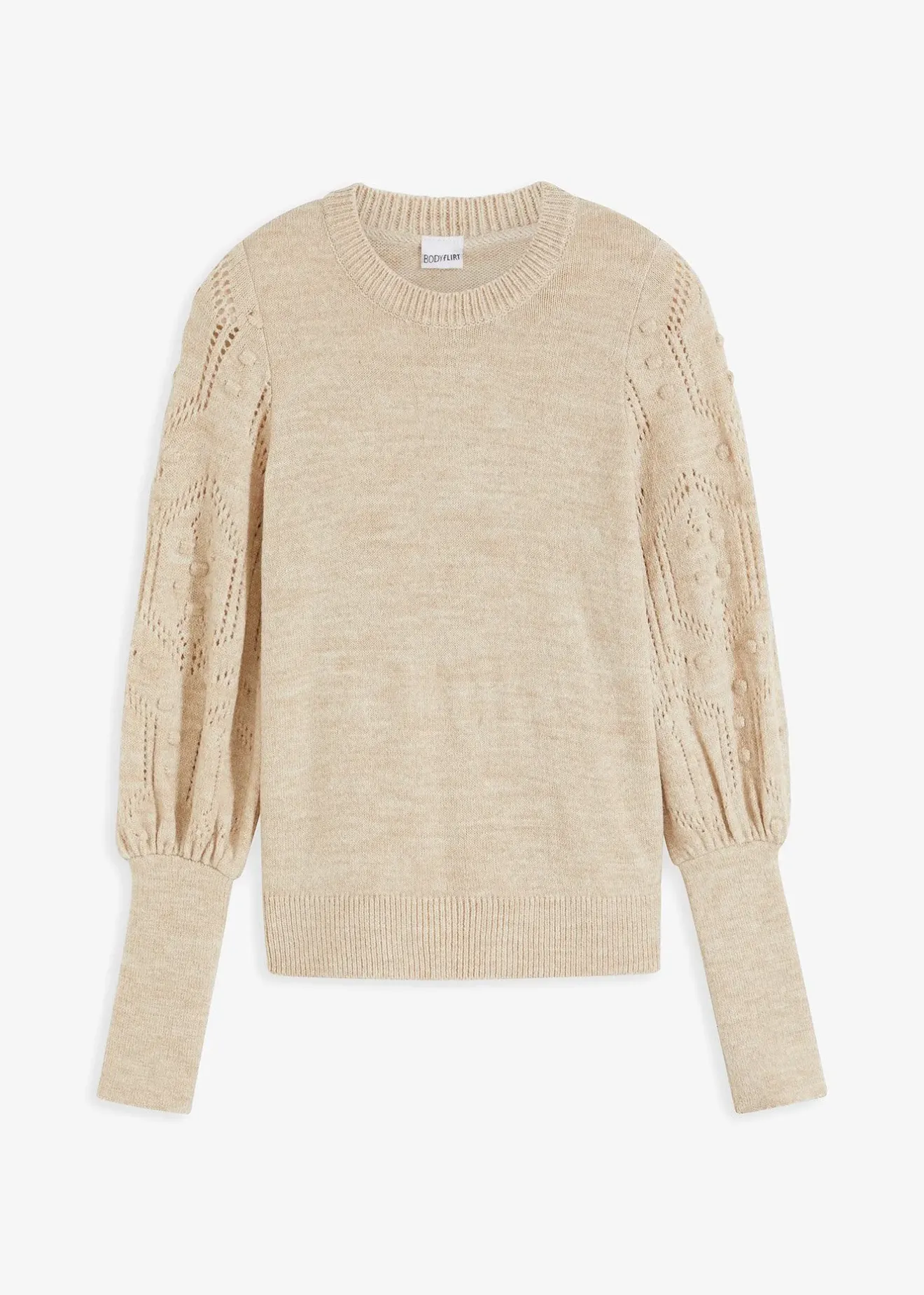 Femme bonprix Maille|Pulls & Gilets|Pull aux manches ajourées