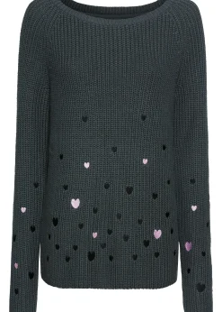 Femme bonprix Maille|Pulls & Gilets|Pull avec broderies