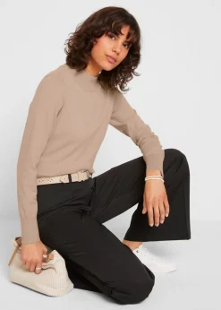 bonprix Pull basique à col montant|Femme Maille|Basiques