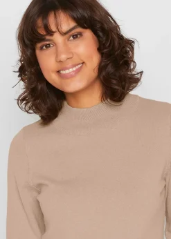 bonprix Pull basique à col montant|Femme Maille|Basiques