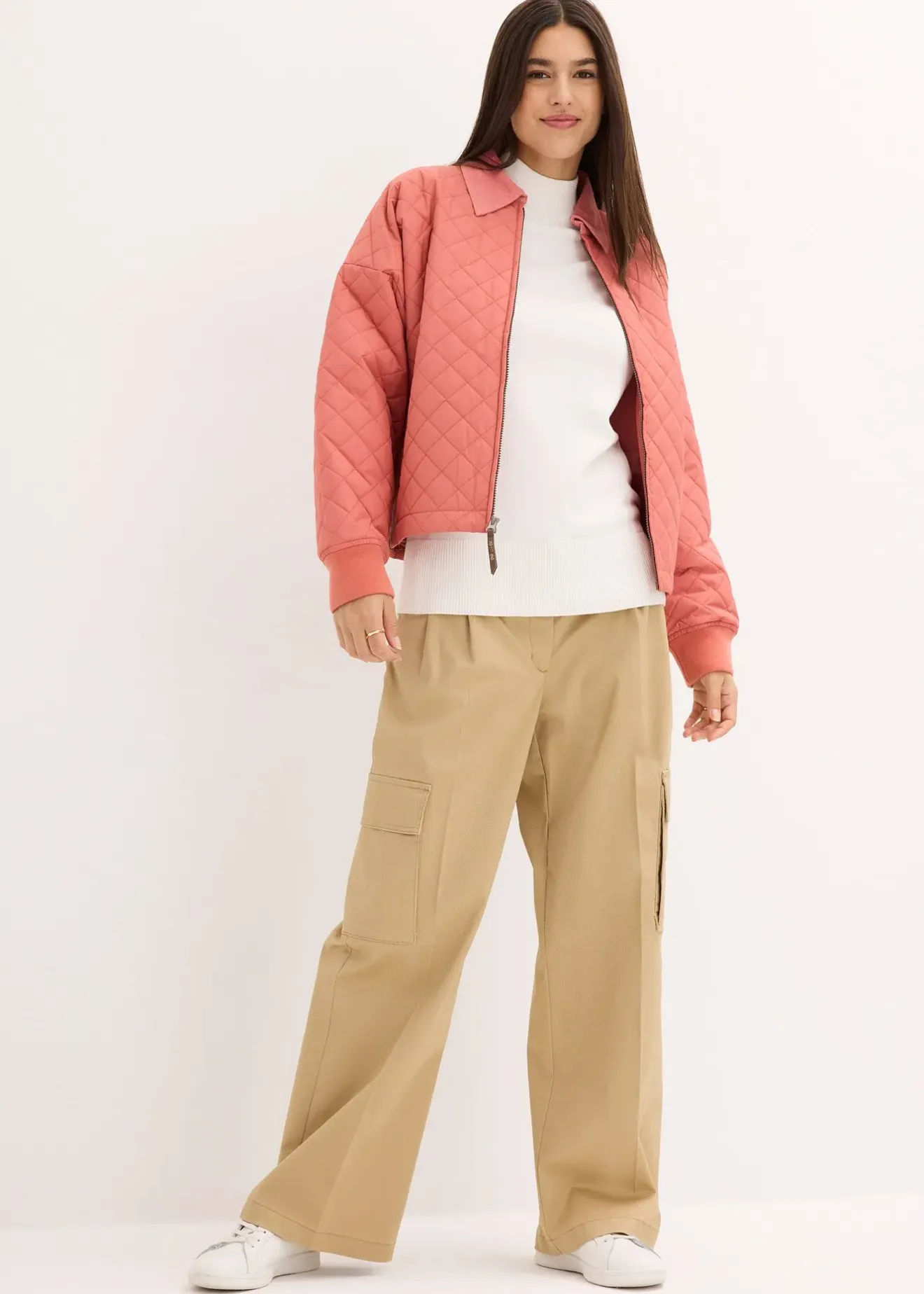 Femme bonprix Maille|Basiques|Pull basique à col montant