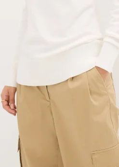 Femme bonprix Maille|Basiques|Pull basique à col montant