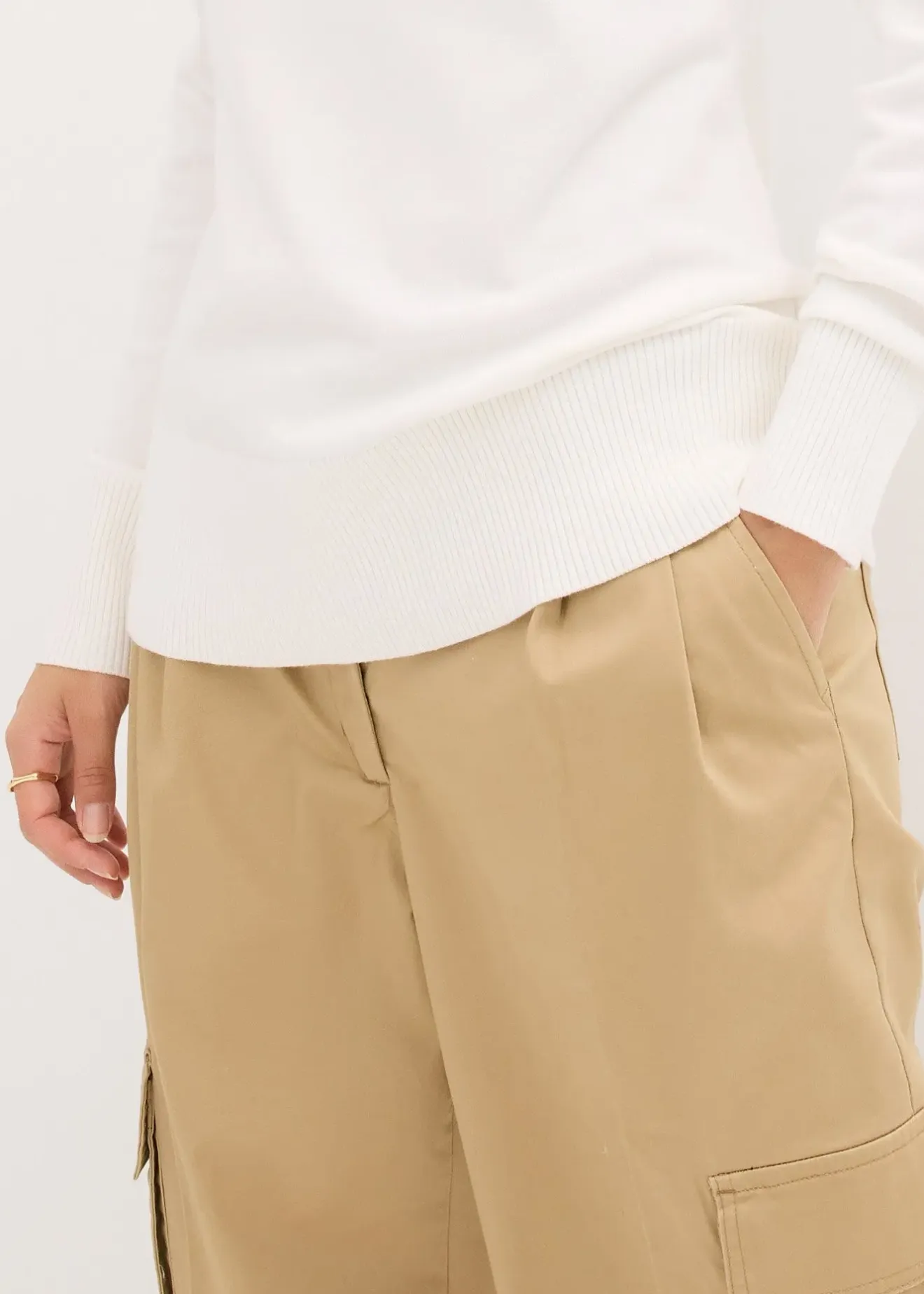 Femme bonprix Maille|Basiques|Pull basique à col montant