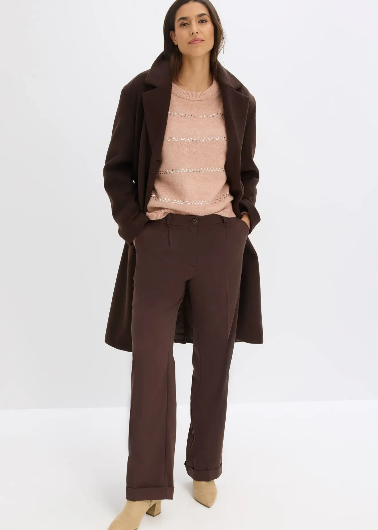 bonprix Pull boxy à sequins|Femme Maille|Pulls & Gilets