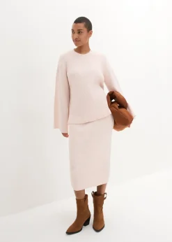 bonprix Pull boxy en maille côtelée|Femme Maille|Pulls & Gilets