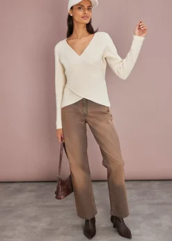 Femme bonprix Maille|Pulls & Gilets|Pull cache-cœur