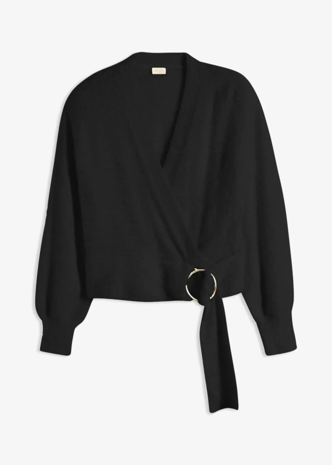 bonprix Pull cache-cœur avec accessoire|Femme Maille|Pulls & Gilets