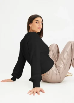 bonprix Pull cache-cœur avec accessoire|Femme Maille|Pulls & Gilets