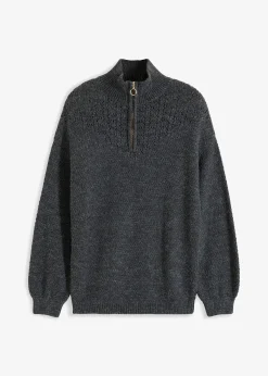 Femme bonprix Pulls & Gilets|Pull camionneur à motif ajouré