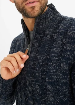 bonprix Pull camionneur chiné à torsades|Homme Pulls & Gilets