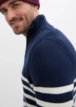 bonprix Pull camionneur doux en coton mélangé|Homme Pulls & Gilets