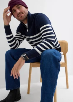 bonprix Pull camionneur doux en coton mélangé|Homme Pulls & Gilets