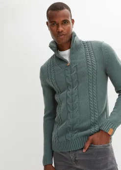 bonprix Pull camionneur en grosse maille torsadée|Homme Pulls & Gilets