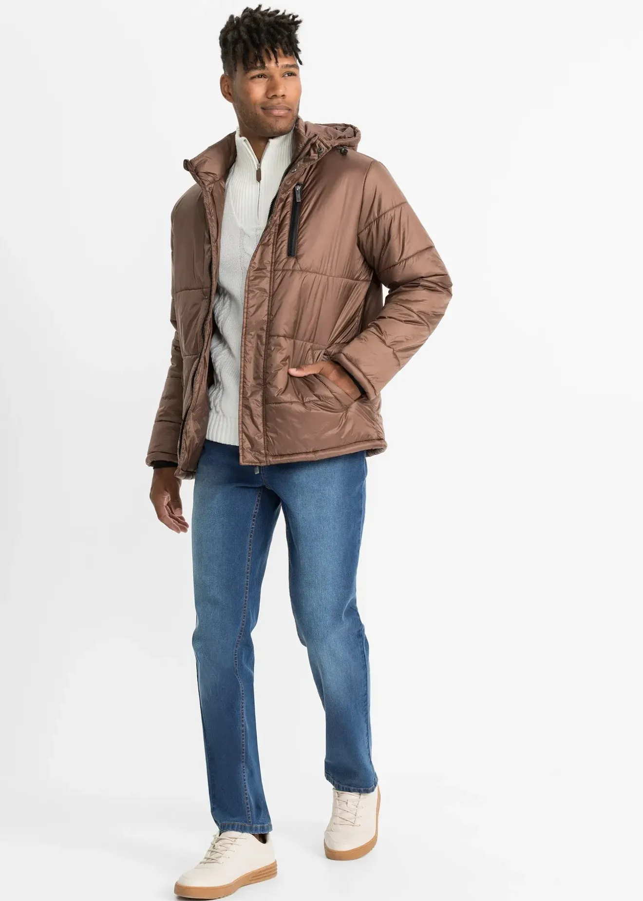 Homme bonprix Pulls & Gilets|Pull camionneur en grosse maille torsadée