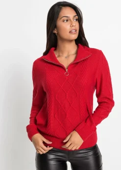 bonprix Pull camionneur en maille torsadée|Femme Pulls & Gilets