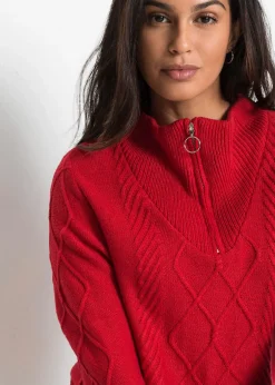 bonprix Pull camionneur en maille torsadée|Femme Pulls & Gilets