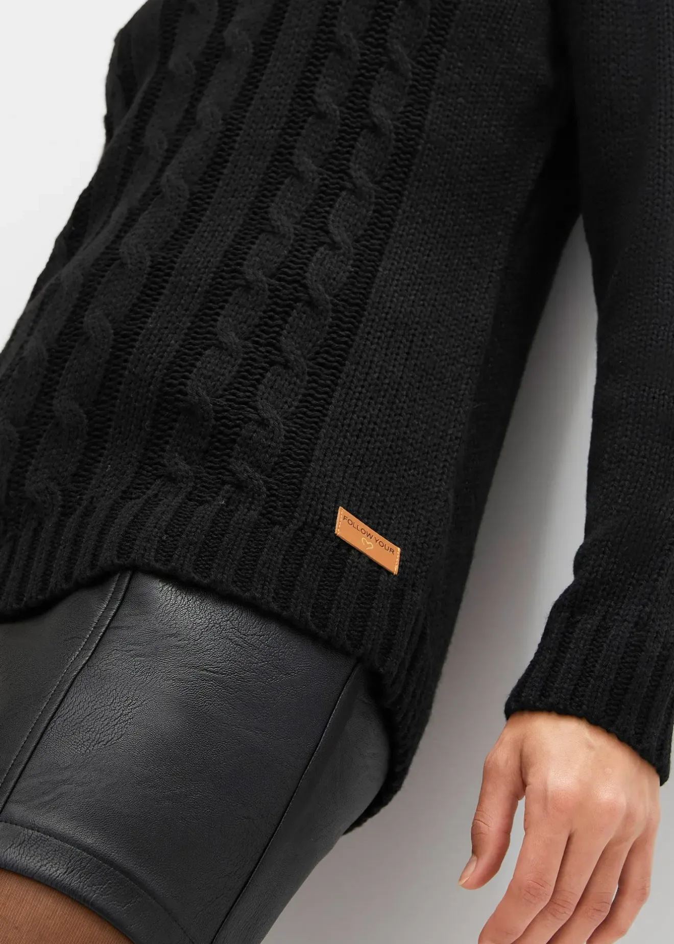 Femme bonprix Pulls & Gilets|Pull camionneur en maille torsadée