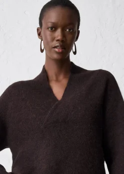 Femme bonprix Maille|Premium|Pull chaud en alpaga mélangé