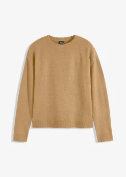 bonprix Pull col rond à épaules descendues|Femme Maille|Pulls & Gilets