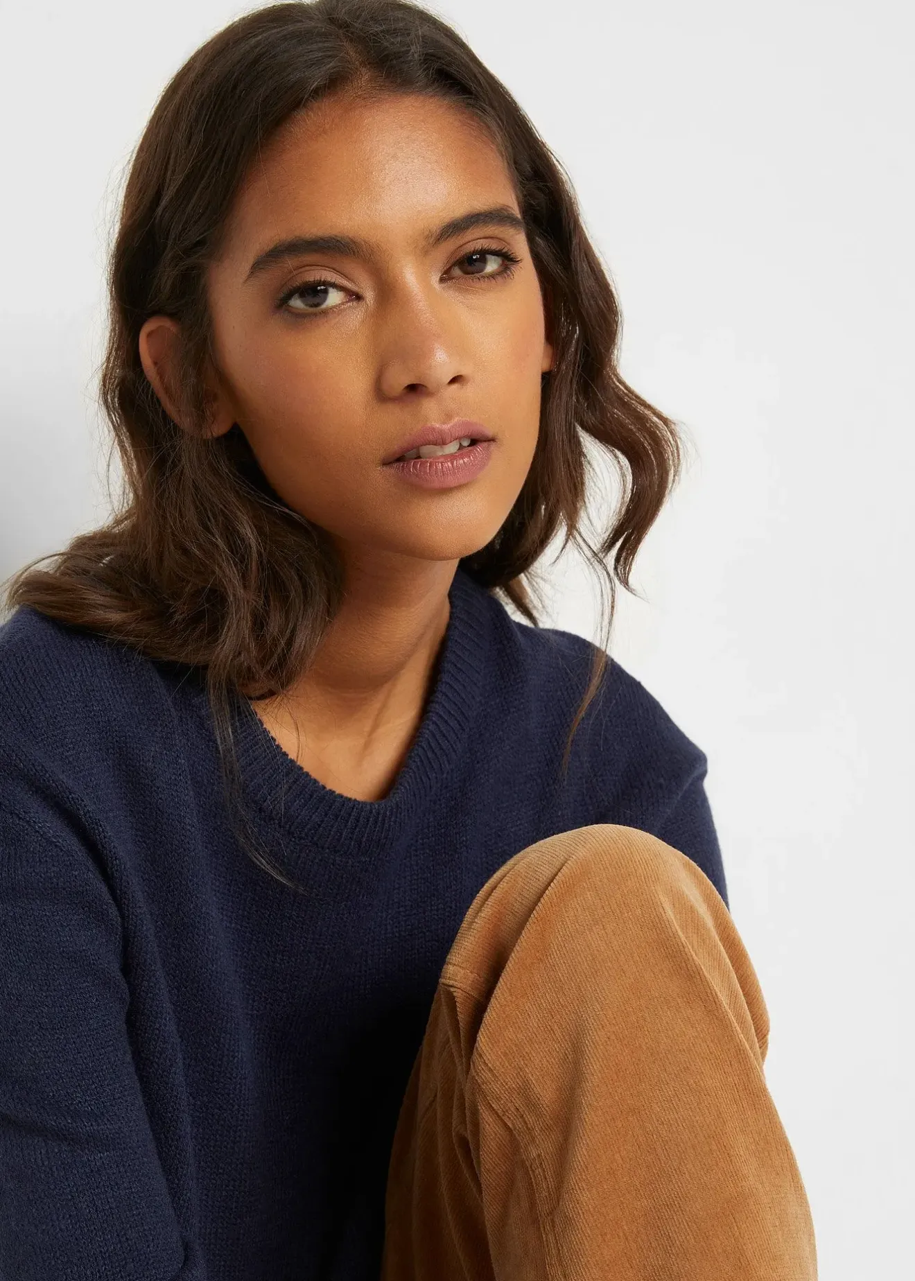 bonprix Pull col rond en maille|Femme Maille|Basiques