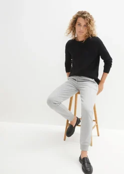 bonprix Pull col rond en maille milano côtelée|Femme Maille|Pulls & Gilets