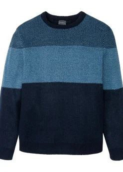 bonprix Pull col rond style color block|Homme Pulls & Gilets