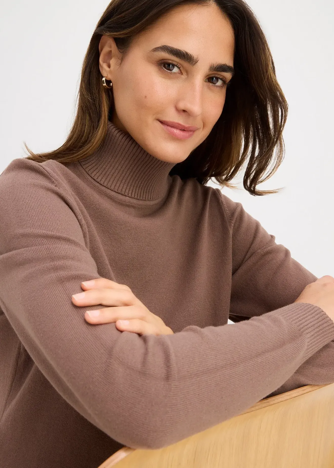 bonprix Pull col roulé|Femme Maille|Basiques