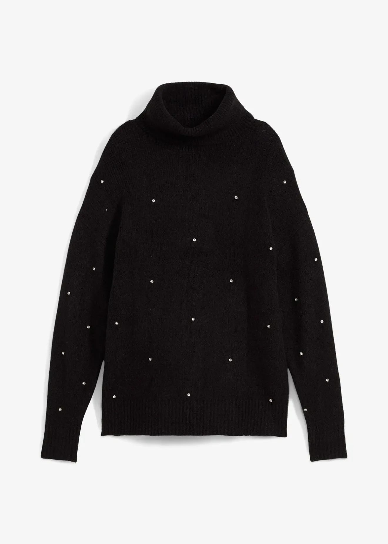 bonprix Pull col roulé avec strass|Femme Maille|Pulls & Gilets