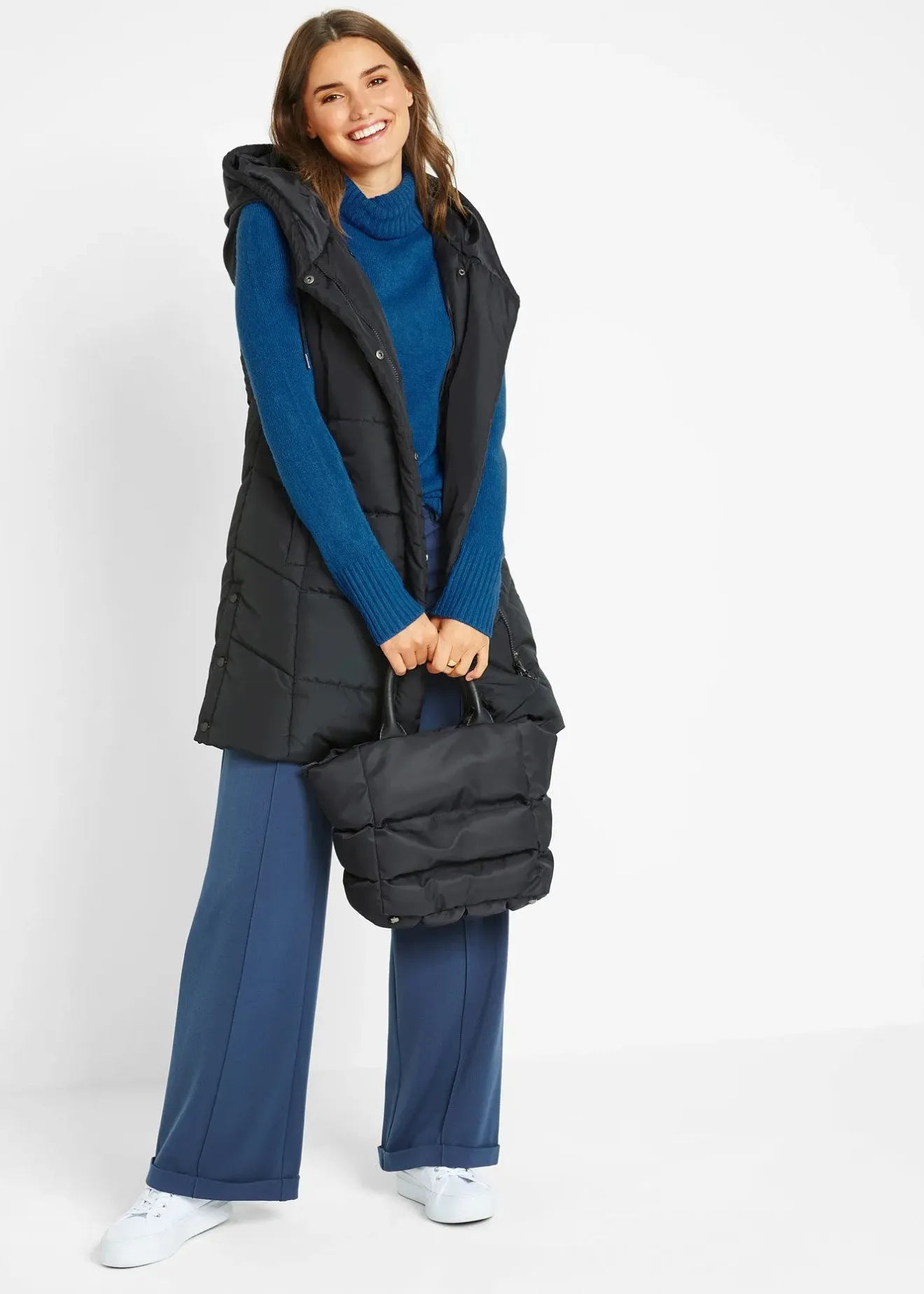 Femme bonprix Maille|Basiques|Pull col roulé basique