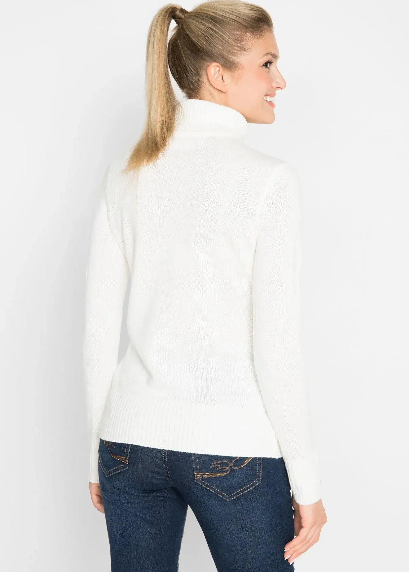 bonprix Pull col roulé basique|Femme Maille|Basiques