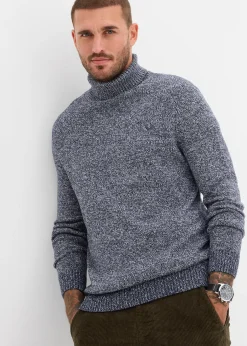 Homme bonprix Pulls & Gilets|Pull col roulé en coton mélangé