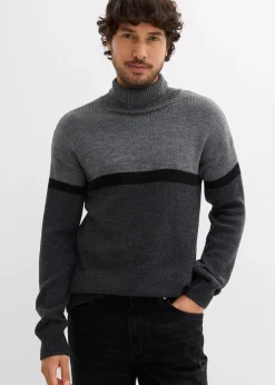 Homme bonprix Pulls & Gilets|Pull col roulé style color-block
