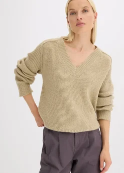 bonprix Pull col V oversize|Femme Maille|Pulls & Gilets