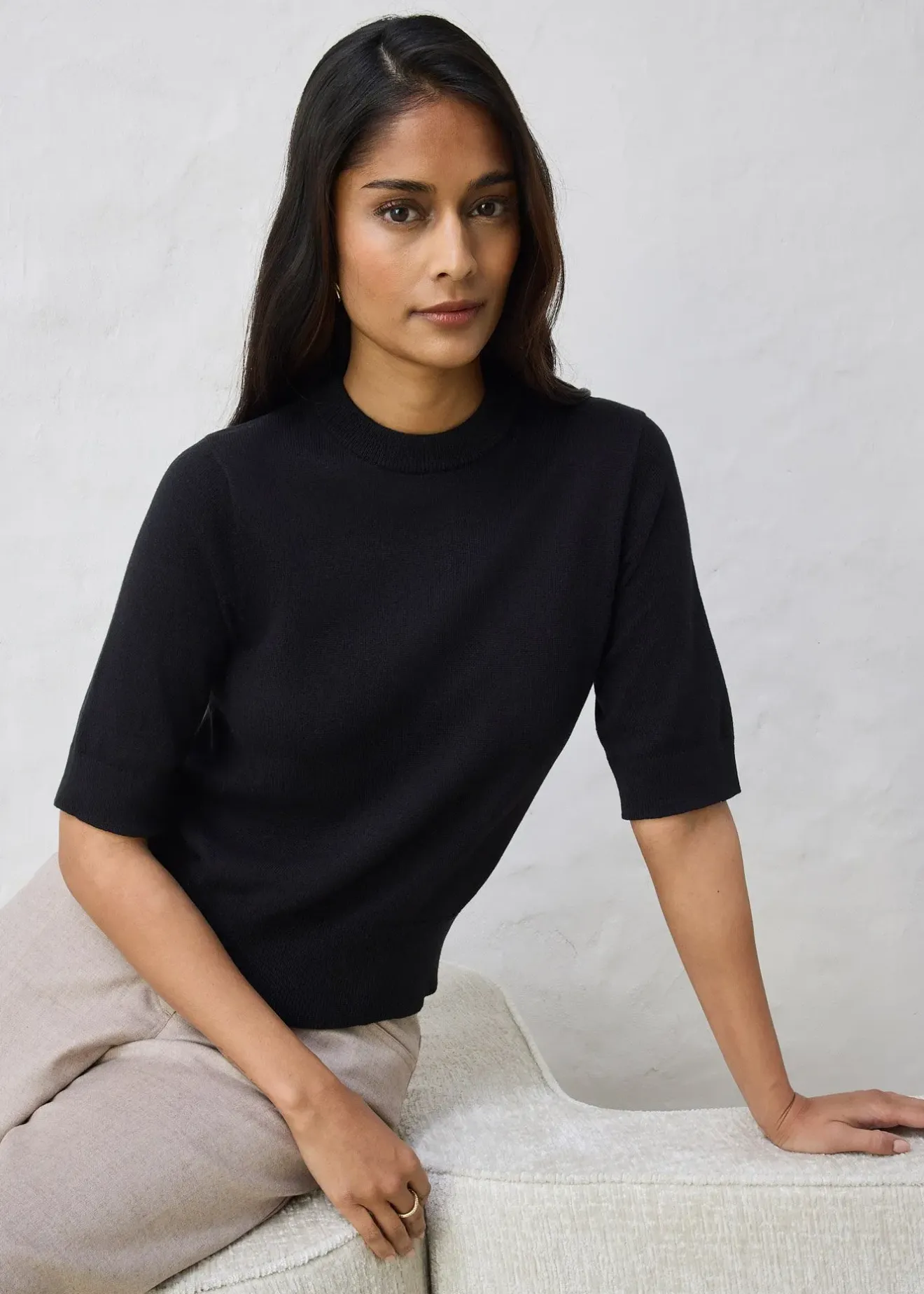 bonprix Pull coton et soie|Femme Maille|Premium