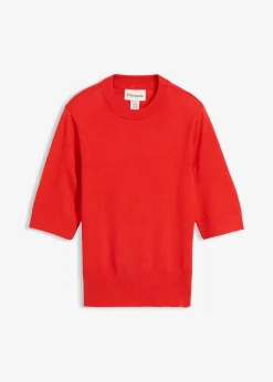 Femme bonprix Maille|Premium|Pull coton et soie