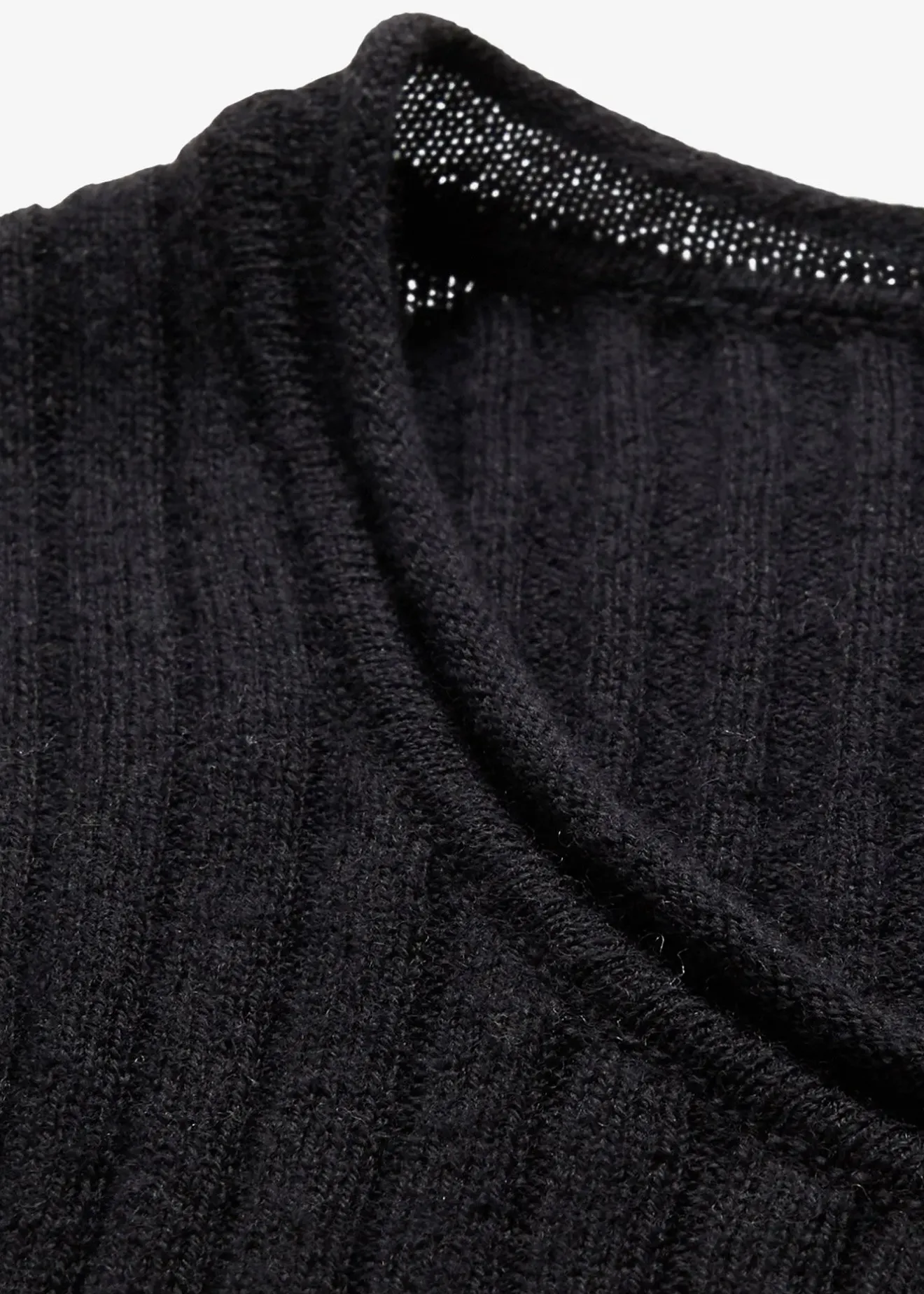 Femme bonprix Maille|Premium|Pull côtelé en laine mérinos