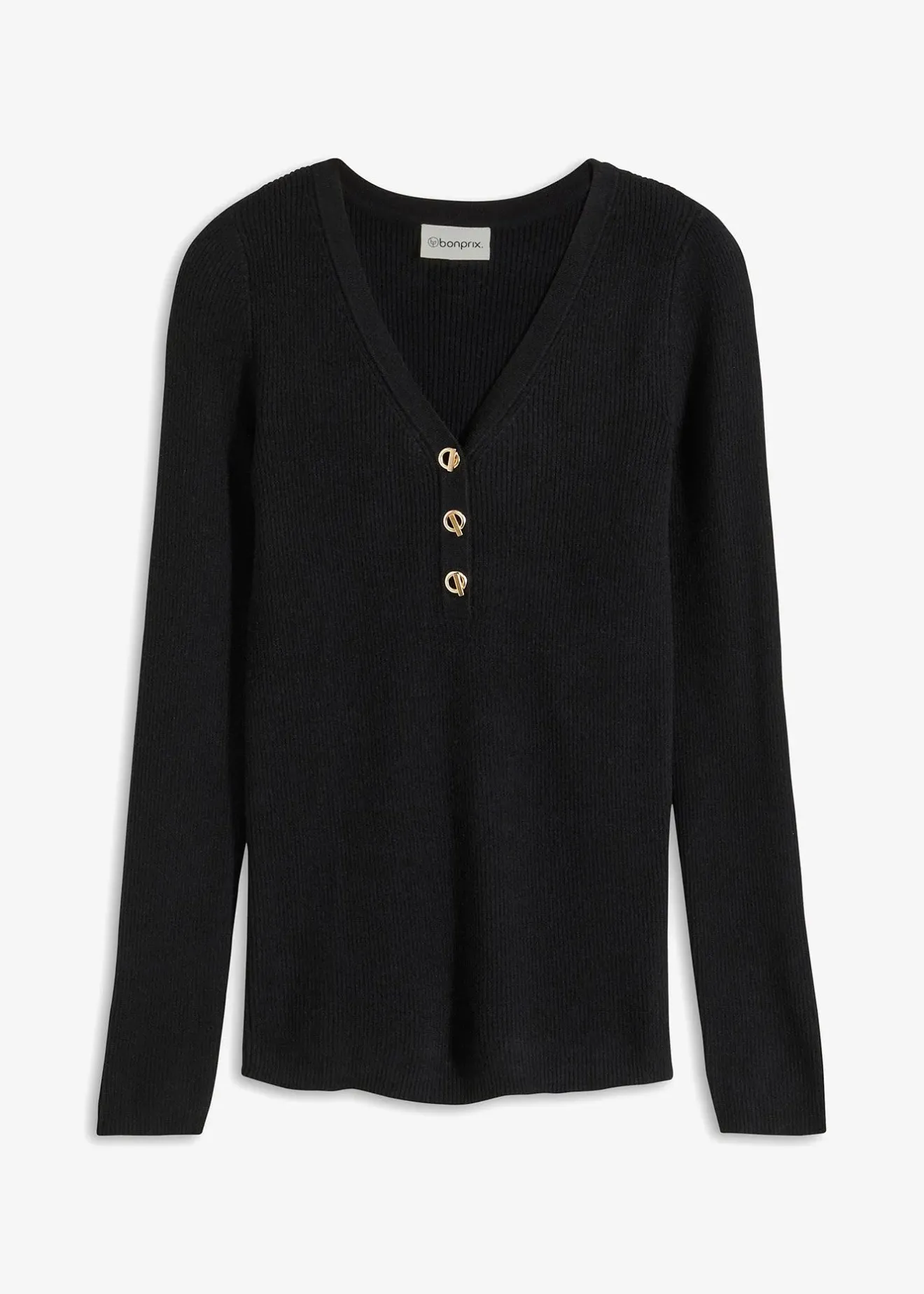 bonprix Pull côtelé en viscose mélangée|Femme Maille|Pulls & Gilets