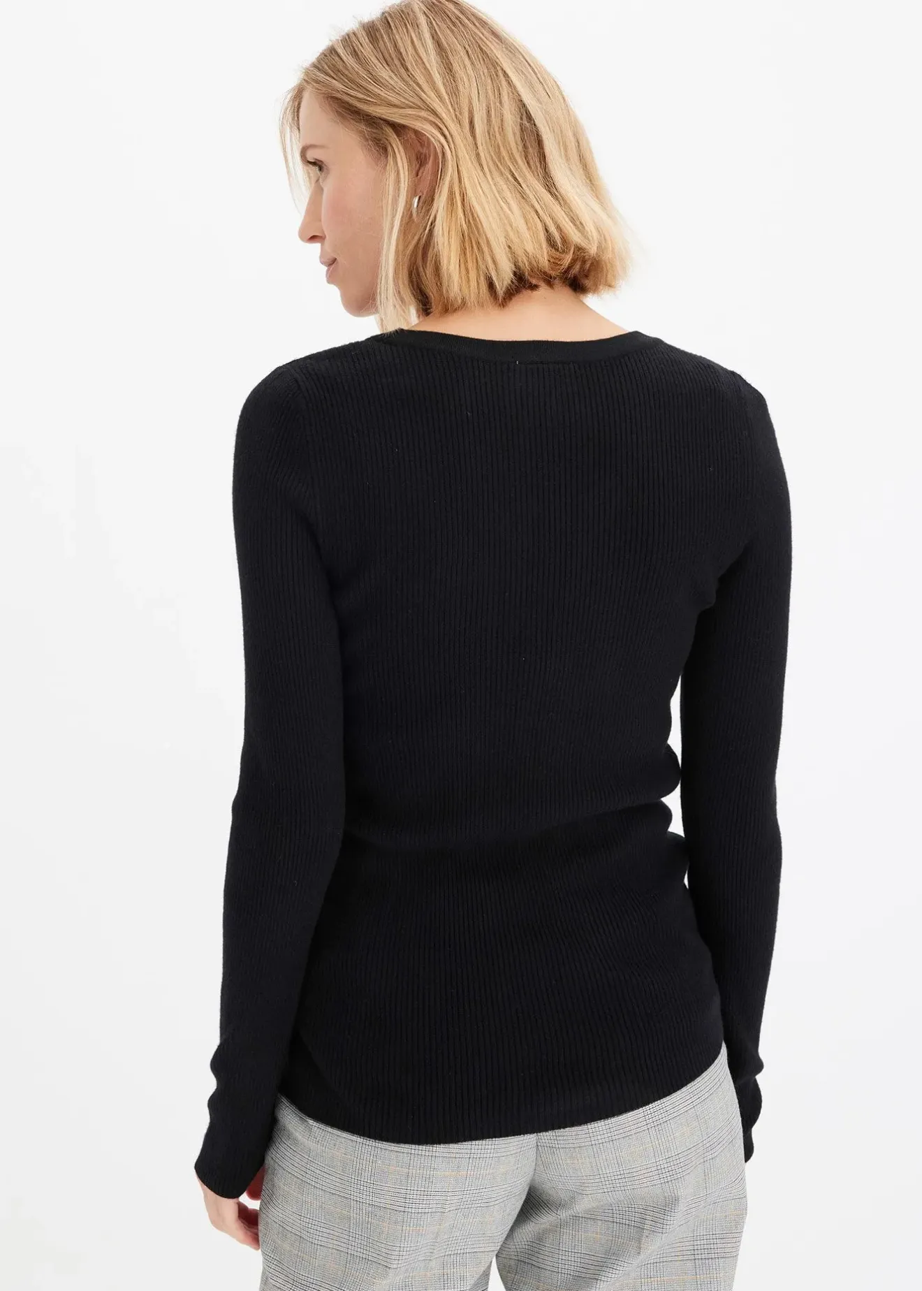 bonprix Pull côtelé en viscose mélangée|Femme Maille|Pulls & Gilets