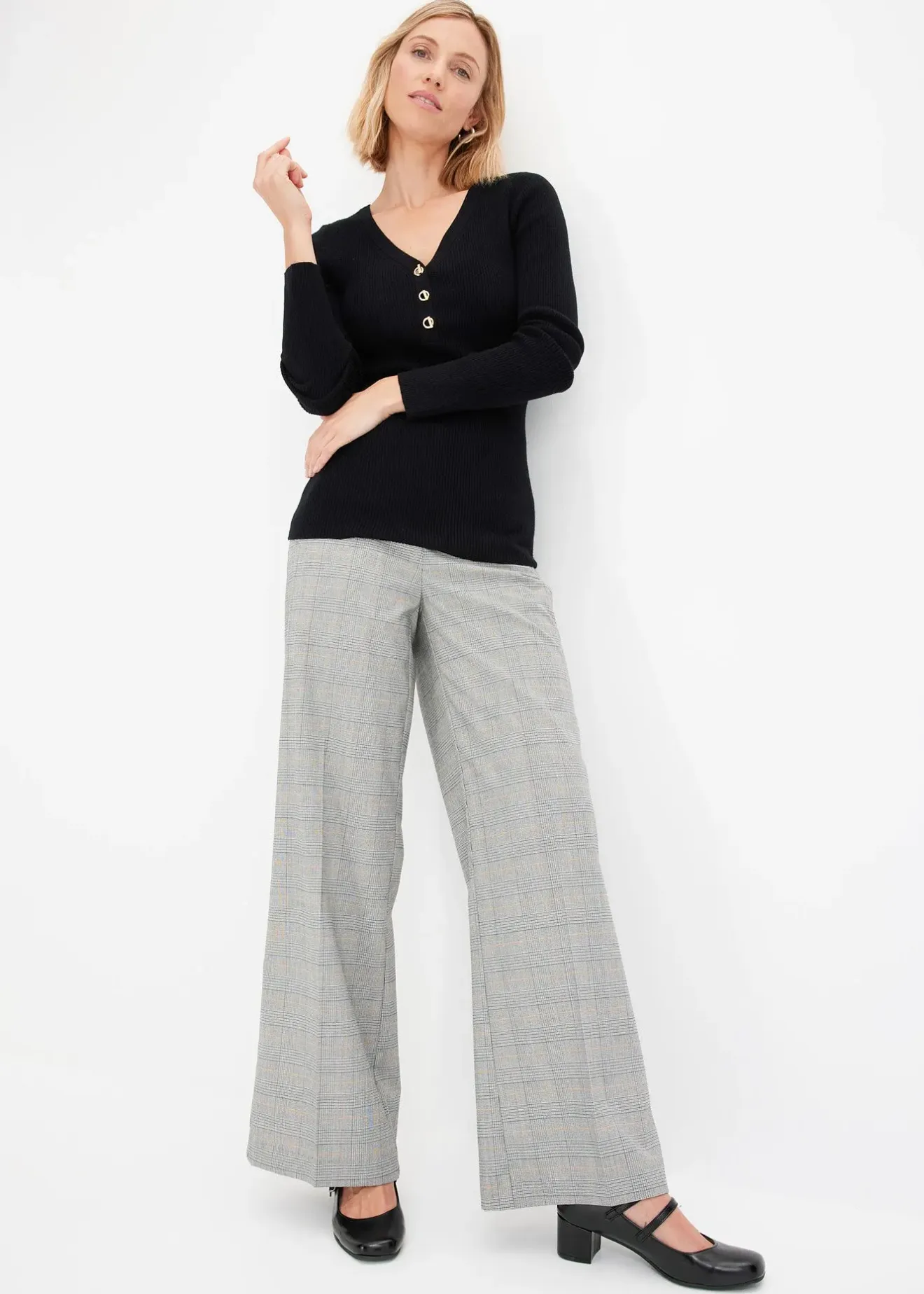 bonprix Pull côtelé en viscose mélangée|Femme Maille|Pulls & Gilets