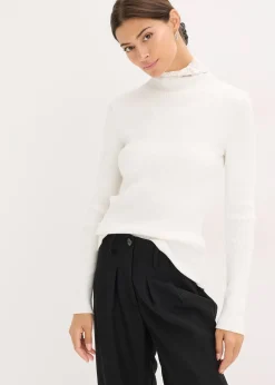 Femme bonprix Maille|Pulls & Gilets|Pull côtelé en viscose mélangée fluide